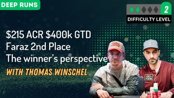 Reviewing Faraz's 2nd place $52,000 finish in the $215 buyin from the winners perspective (Part 1 of 2) - 2022
