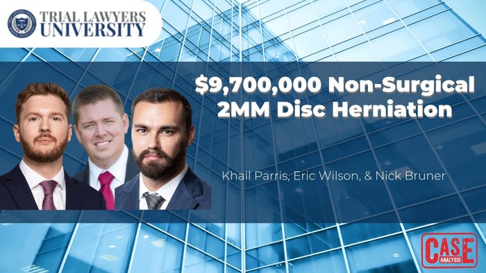 Eric Parris Trial Lawyers University | On Demand
