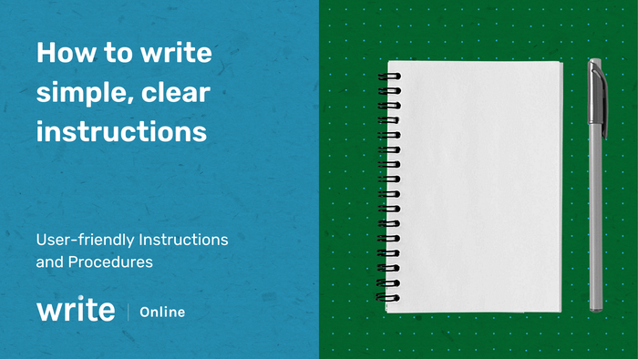 How to write simple, clear instructions