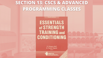 Level 3 Coach: CSCS & Advanced Programming Classes