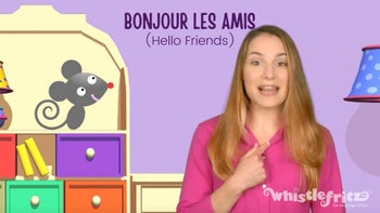 ♪ 2.  BONJOUR LES AMIS (Hello Friends) ♪