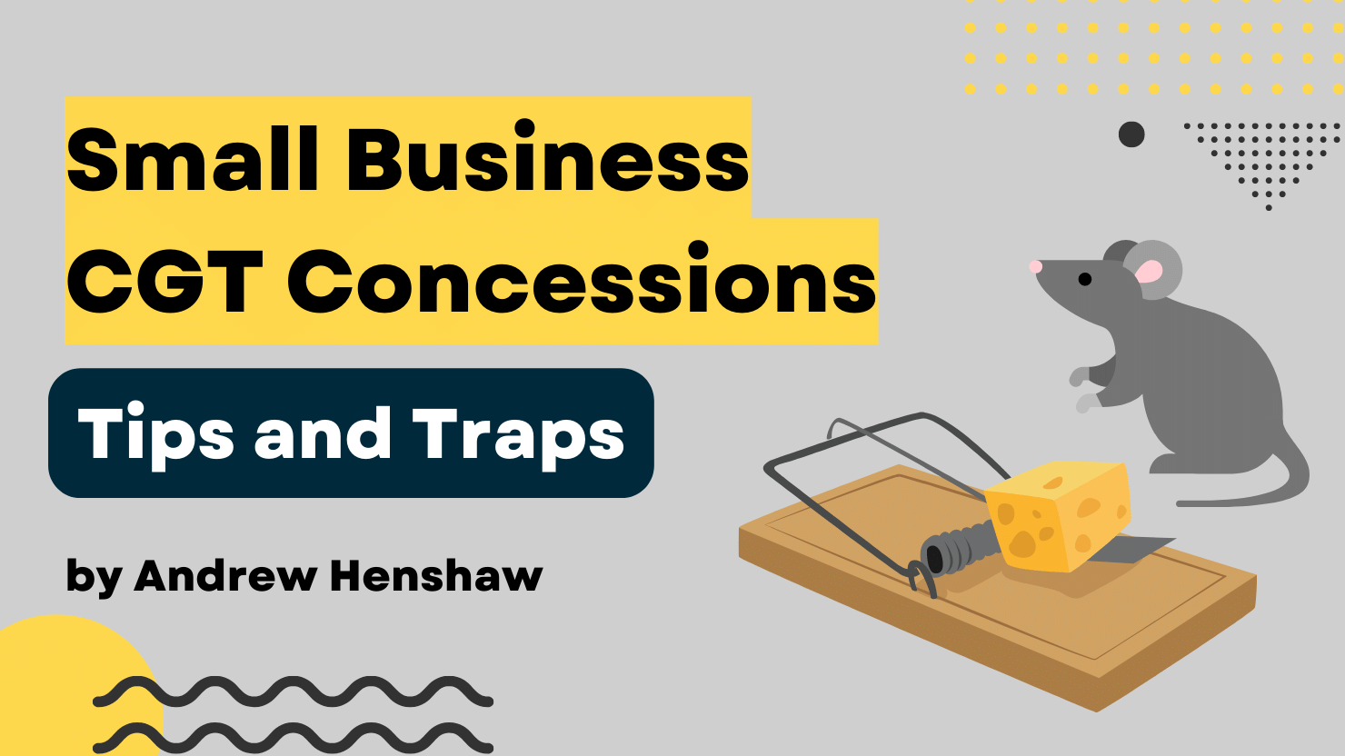 Small Business CGT Concessions Tax Nuggets Academy Tax Nuggets Academy