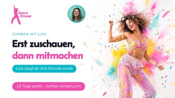 Erst reinschnuppern — Zumba® Fitness online mit Lisa