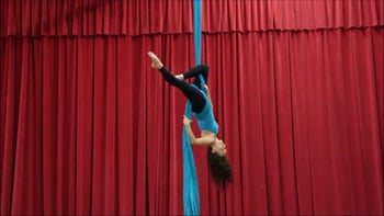 Candy Cane Drop into Dive Roll into Split Lever - Intermediate