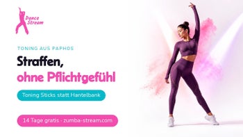 Urlaubsgefühl und Sticks — Zumba® Toning online