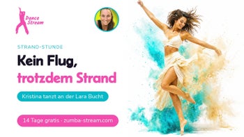 Strandfeeling — Zumba® online Workout mit Kristina