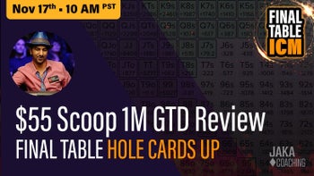 Reviewing $55 SCOOP $1M gtd Hole Cards Up | FT ICM Part 3/5