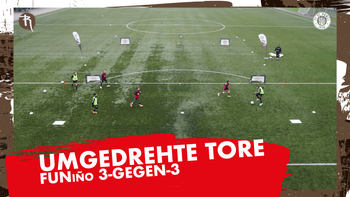 Umgedrehte Tore - FUNiño 3-gegen-3 | FC St. Pauli Rabauken