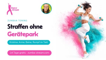 Straffen ohne Studio — Zumba® Toning online mit Kristina