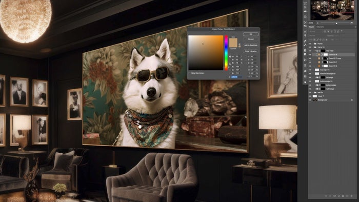 AI Photo Editing In Photoshop | Composite Interior Mockups