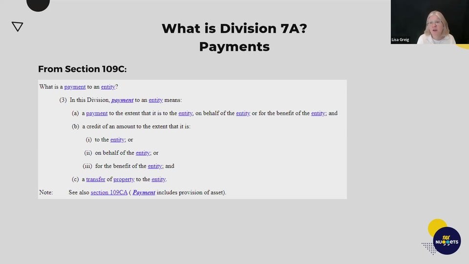 Replay Back to Basics on Division 7A Tax Nuggets Academy Tax Nuggets Academy