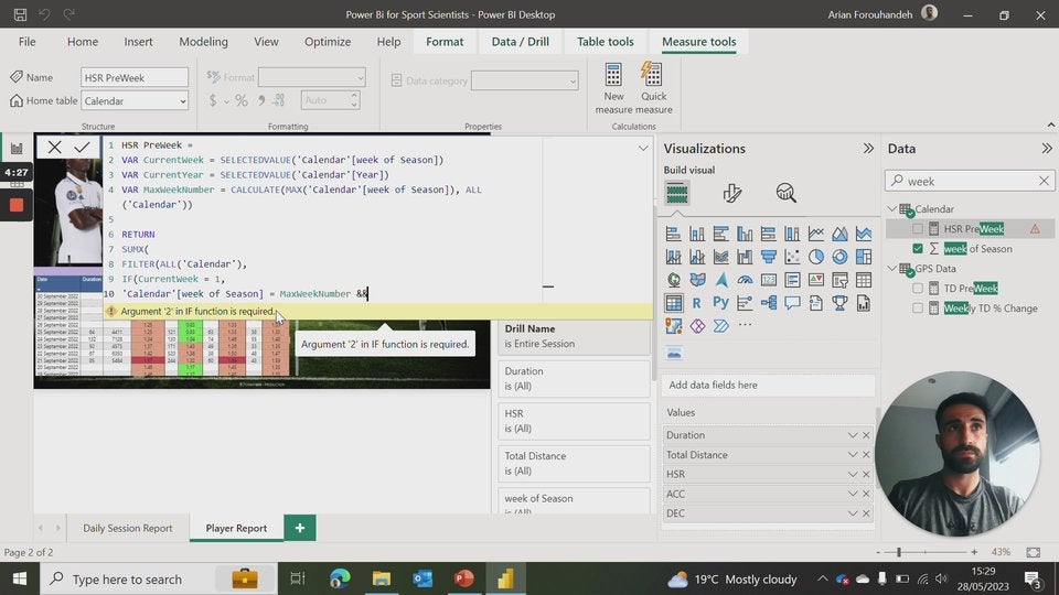 Power Bi for Sports 📊
