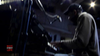 Kevin Robinson on Piano at Wave Street Studios