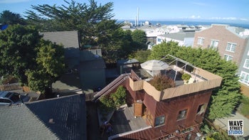 A drones eye view of Wave Street Studios