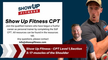 Show Up Fitness - CPT Level 1,Section 3: 17-Muscles of the Shoulder