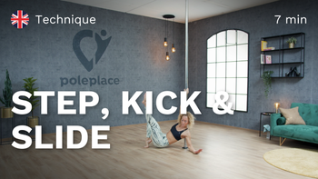 Step and Slide Pole Dance Tutorial >> POLEPLACE
