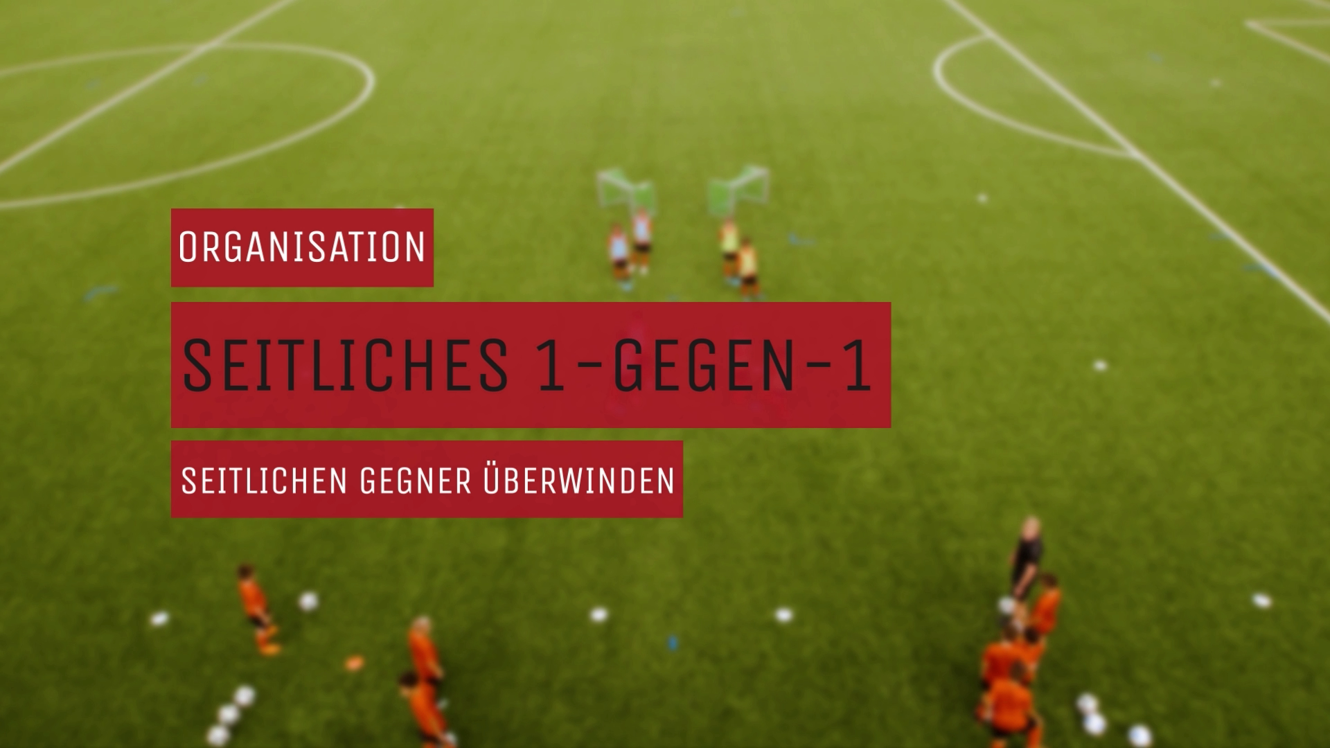 Seitliches 1-gegen-1 - Organisation