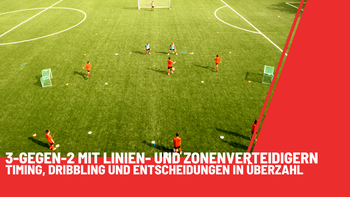 3-gegen-2 mit Linien- und Zonenverteidigern