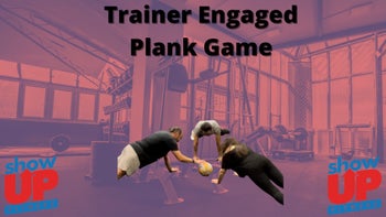Trainer Engaged Plank Game w/ Ball