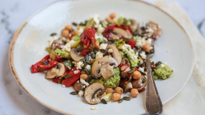 Red Pepper & Mushroom Bowl