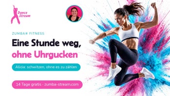 Lächeln beim Schwitzen — Tanzen zum Abnehmen mit Alicia