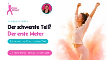Runter von der Couch — Zumba® Fitness online mit Alicia