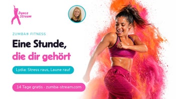 Tanz den Stress raus — Zumba® Fitness online mit Lydia