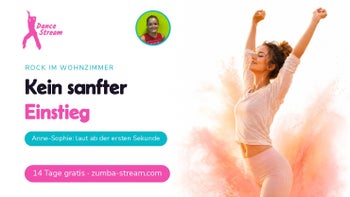 Rock statt Ruhe — Zumba® Fitness online mit Anne-Sophie