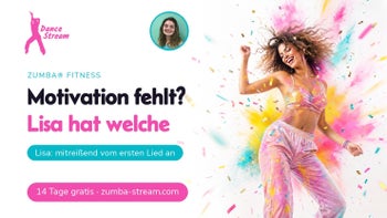 Jeder Muskel tanzt mit — Zumba® Fitness online mit Lisa