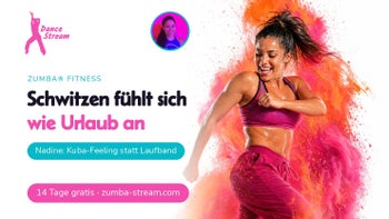 Schwitzen wie im Urlaub — Tanzen zum Abnehmen mit Nadine