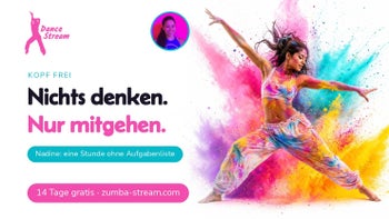 Einfach abschalten — Zumba® Fitness online mit Nadine