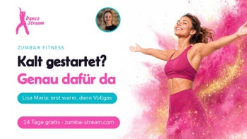 Erst warm werden — Zumba® Fitness online mit Lisa Maria