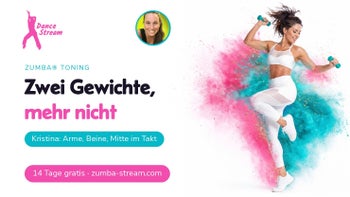 Zwei kleine Gewichte — Zumba® Toning online mit Kristina