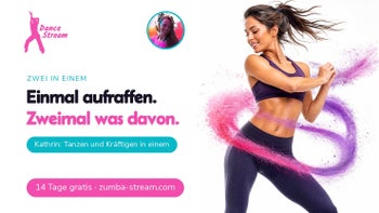 Zwei Hälften, ein Workout — Zumba® Toning online, Kathrin