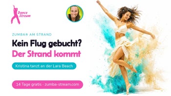 Strand statt Studio — Zumba® online Workout mit Kristina