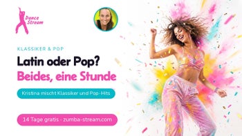 Von Salsa bis Pop — Zumba® Fitness online mit Kristina