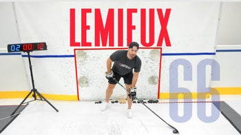 Mario Lemieux Stickhandling Session