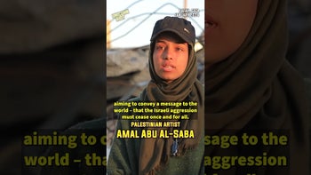 Palestinian Paints Murals on Rubble Amid War on #Gaza #Palestine | Unicorn Riot