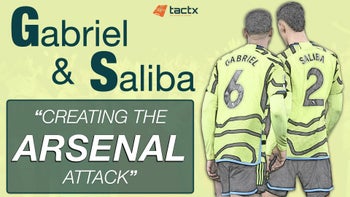 GABRIEL AND SALIBA CREATING THE ARSENAL ATTACK