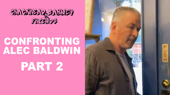 Confronting Alec Baldwin on Palestine Pt. 2 | Crackhead Barney