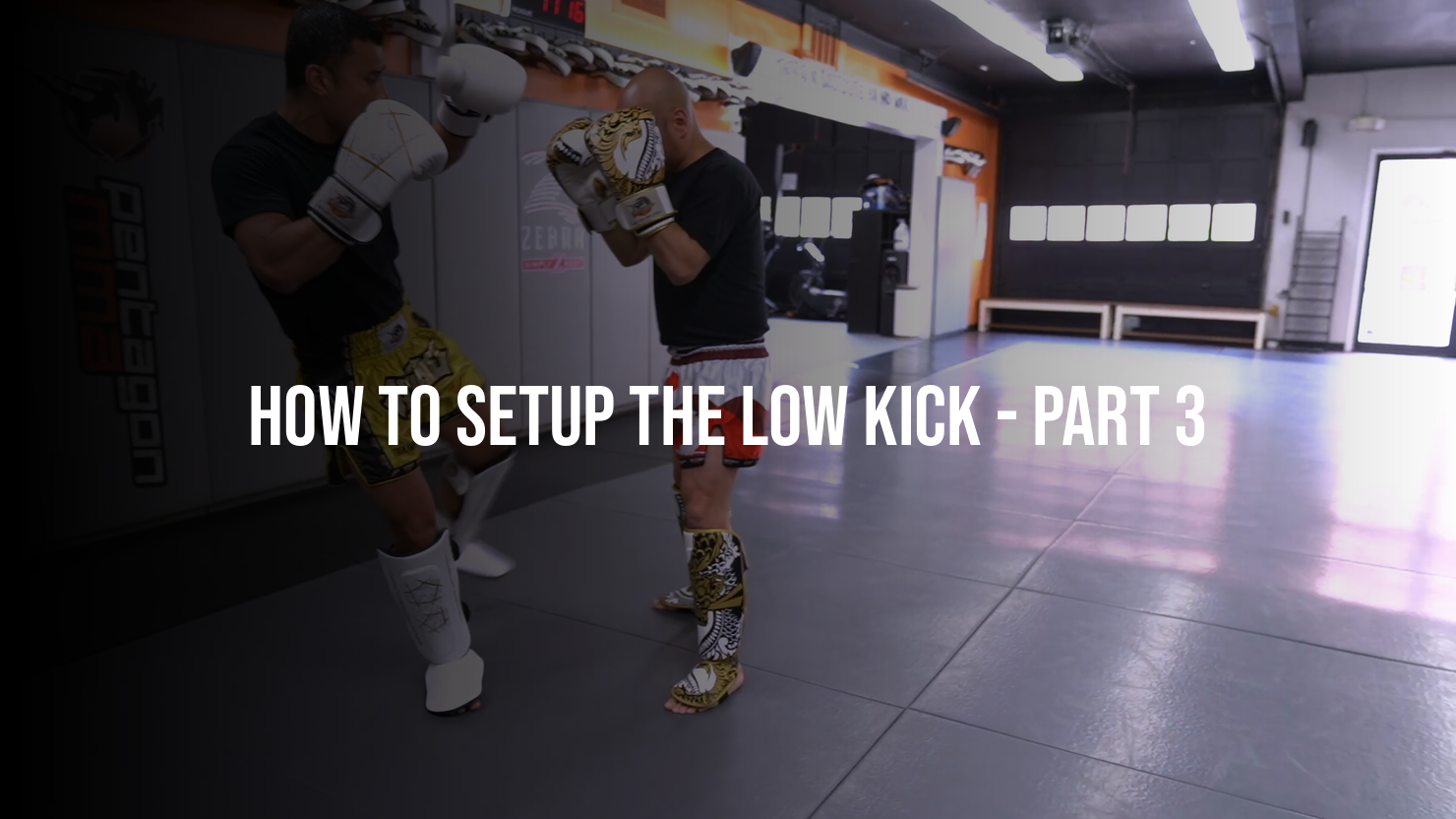 How To Setup The Low Kick: Part 3