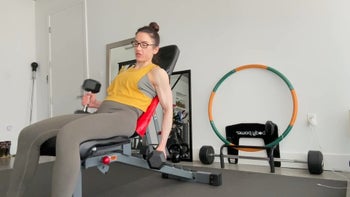 Stretchy Incline Biceps Curls with timed sets