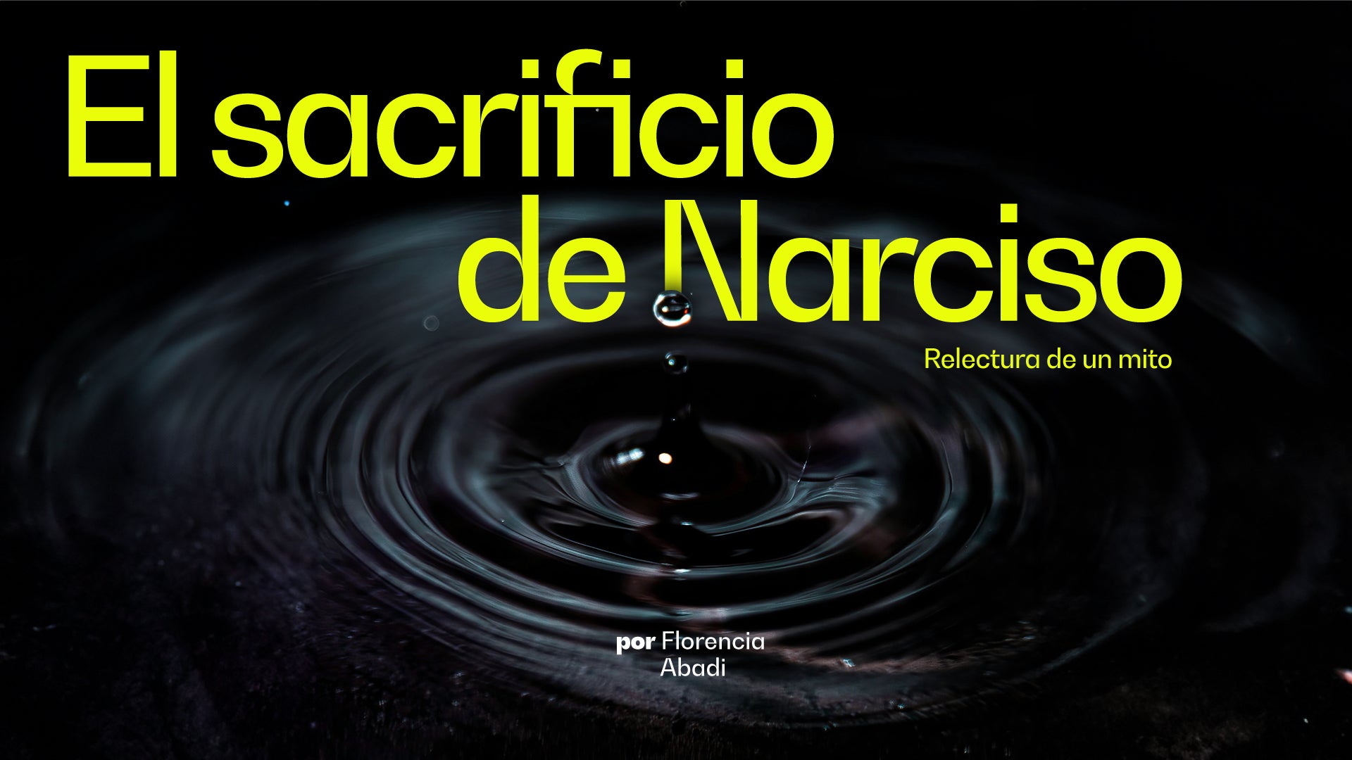El sacrificio de Narciso