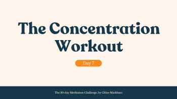 The Concentration Workout