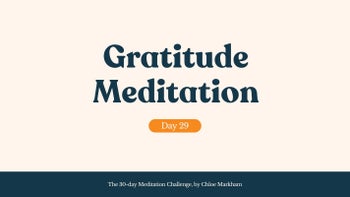 Gratitude Meditation