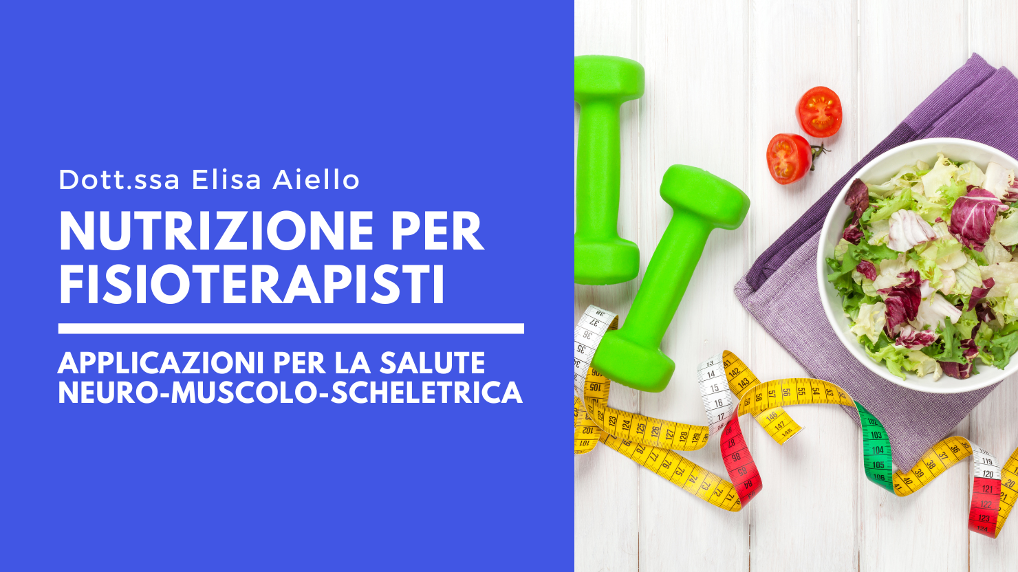 Videocorso Streamed Nutrizione per Fisioterapisti salute neuro muscolo scheletrica