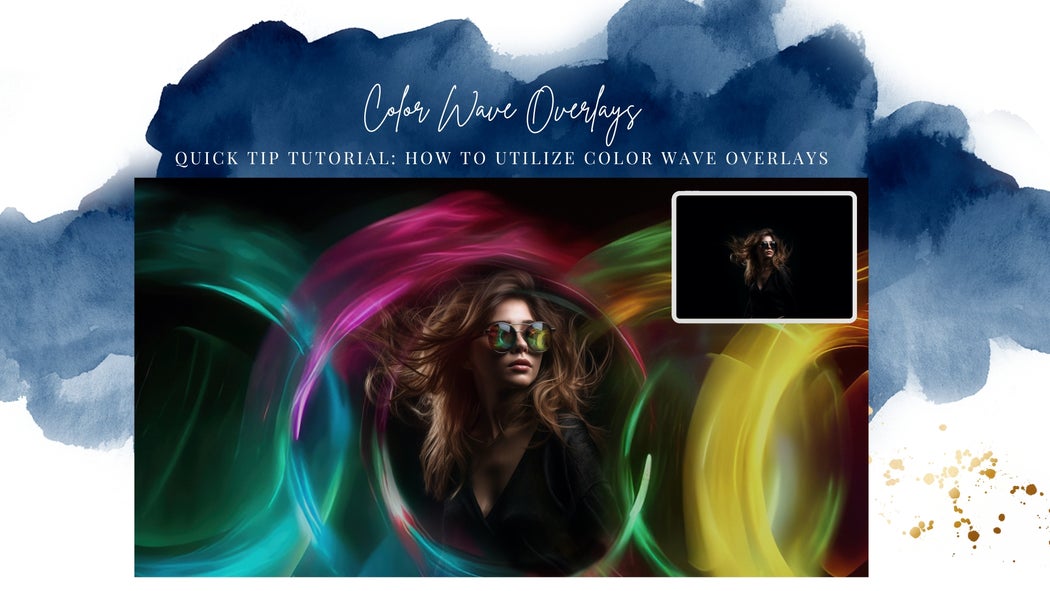 Photoshop Color Wave Overlays