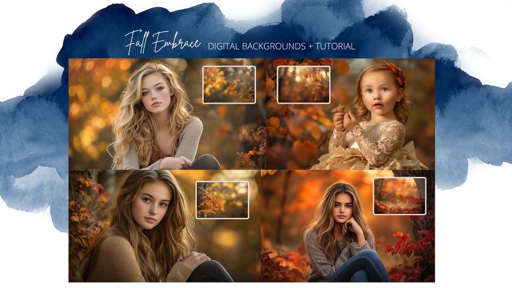 Tutorial Background Screen Fall Embrace Digital Backgrounds + Editing Tutorial