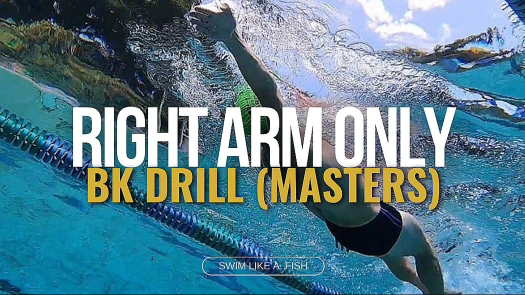 Right Arm Only Backstroke Drill Masters