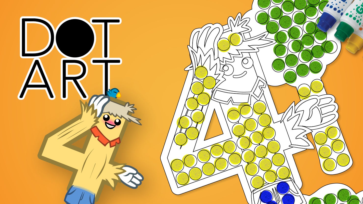 DOT DOT DOT 「Bumfire」 グラフィティアート Preschool Prep Kids Club | Dot Art | Meet the Math Facts 